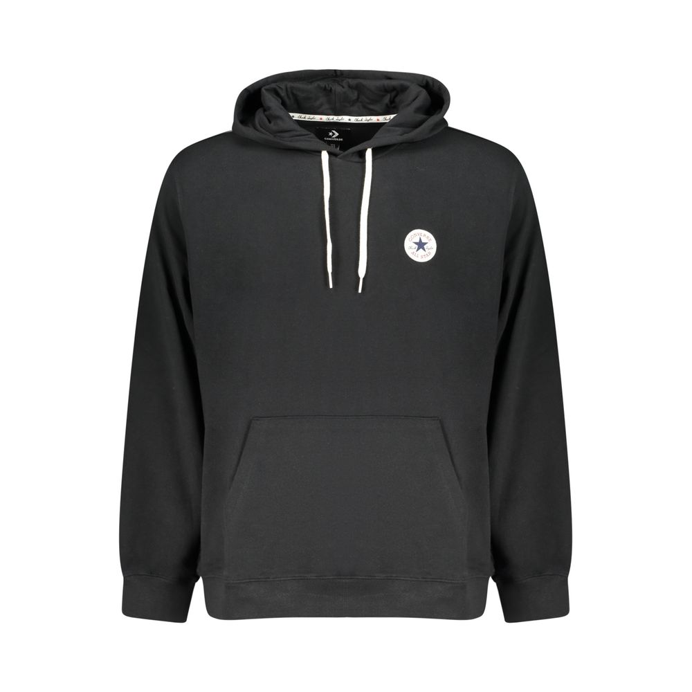 Converse Black Cotton Hooded Sweatshirt