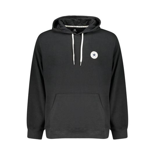 Converse Black Cotton Hooded Sweatshirt
