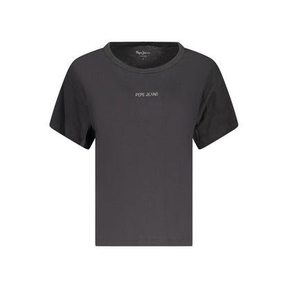 Pepe Jeans Black Cotton T-Shirt