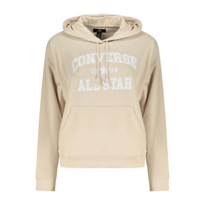 Converse Beige Cotton Hooded Sweatshirt