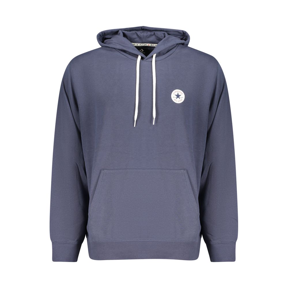 Converse Blue Cotton Hooded Sweatshirt