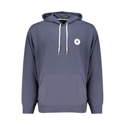 Converse Blue Cotton Hooded Sweatshirt