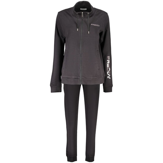 Freddy Black Cotton Tracksuit