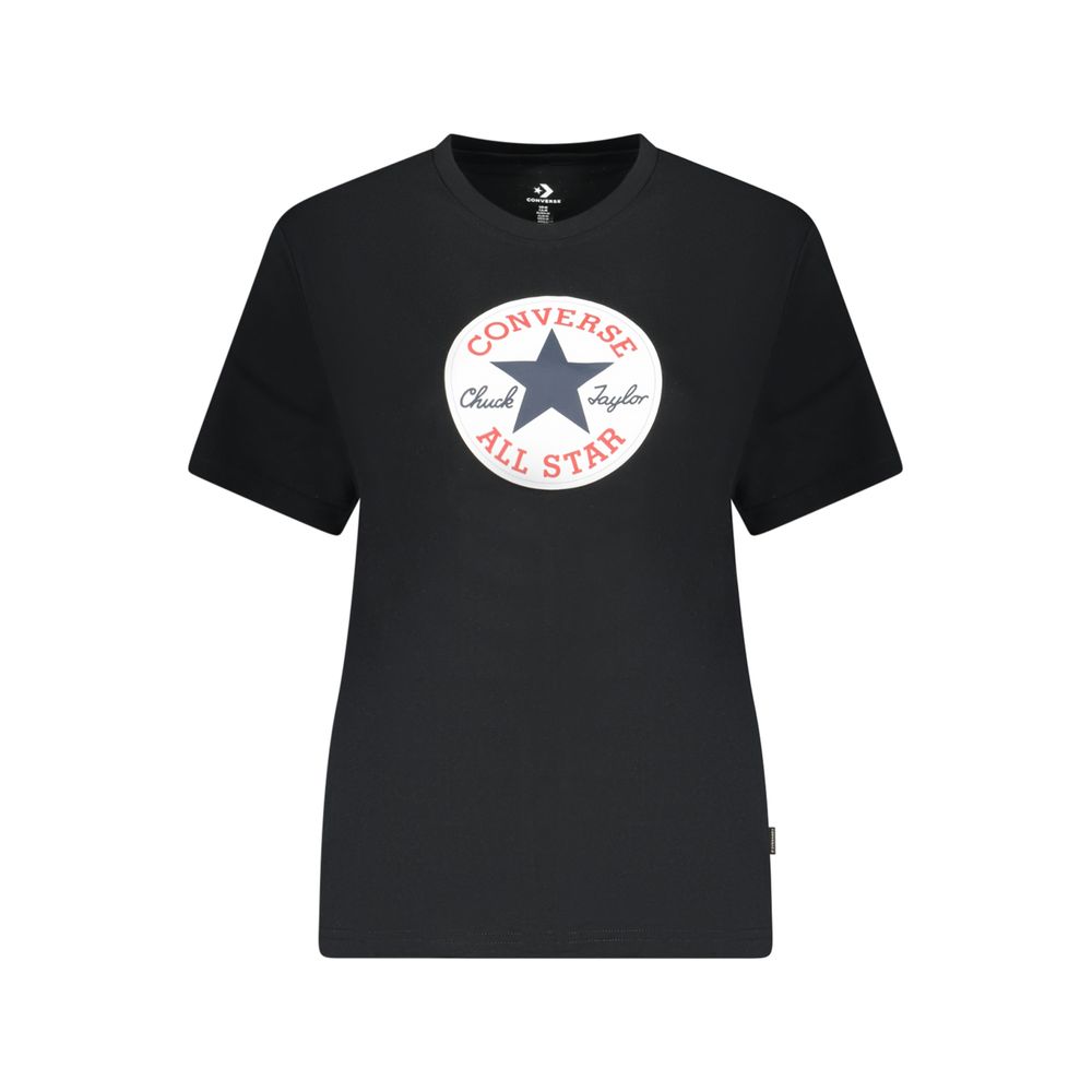 Converse Black Cotton T-Shirt - Make a Statement in Style