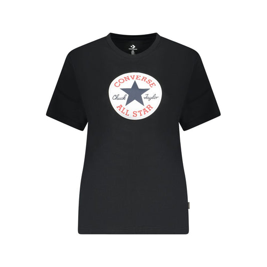Converse Black Cotton T-Shirt - Make a Statement in Style