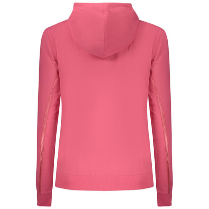 Freddy Pink Cotton Zip-Up Hooded Sweatshirt