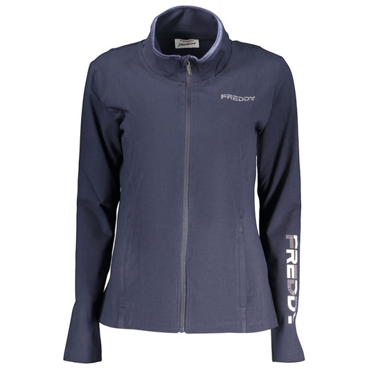Freddy Blue Cotton Zip-Up Sweatshirt: Stylish Comfort for Every Occasion