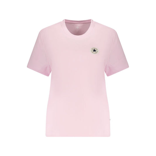 Converse Pink Cotton T-Shirt - Express Your Style