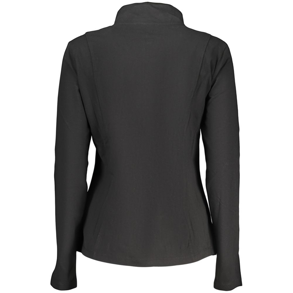 Freddy Black Cotton Zip-Up Sweatshirt - Stylish Comfort for Active Living