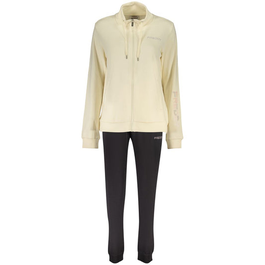 Freddy Beige & Black Cotton Tracksuit: Stylish Comfort for Every Occasion