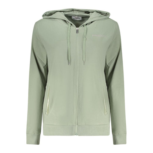 Freddy Green Cotton Zip-Up Hoodie
