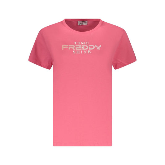 Freddy Pink Cotton T-Shirt – Stylish Basic for Every Wardrobe