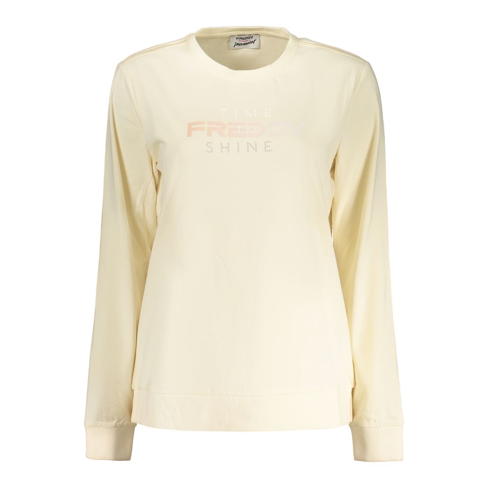 Freddy Beige Cotton Sportswear Long-Sleeved T-Shirt