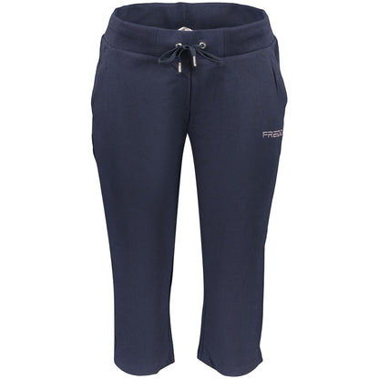 Freddy Blue Cotton Cropped Joggers