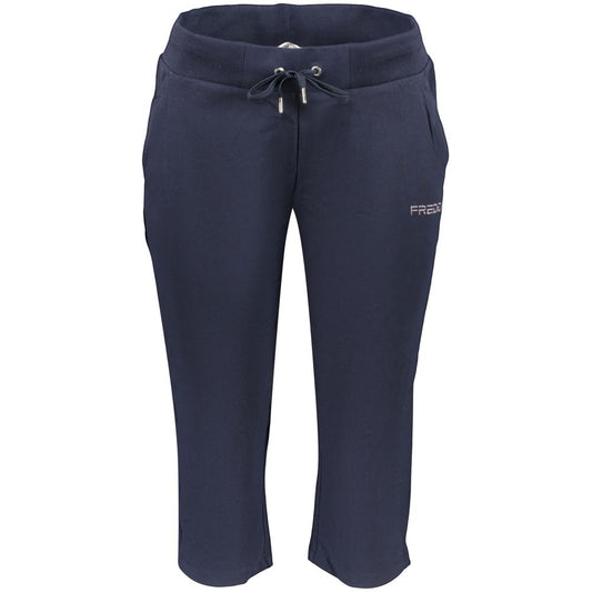 Freddy Blue Cotton Cropped Joggers