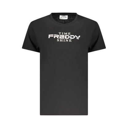 Freddy Black Cotton Sportswear T-Shirt