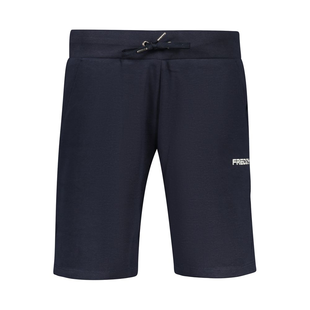 Freddy Dark Blue Cotton Sports Shorts