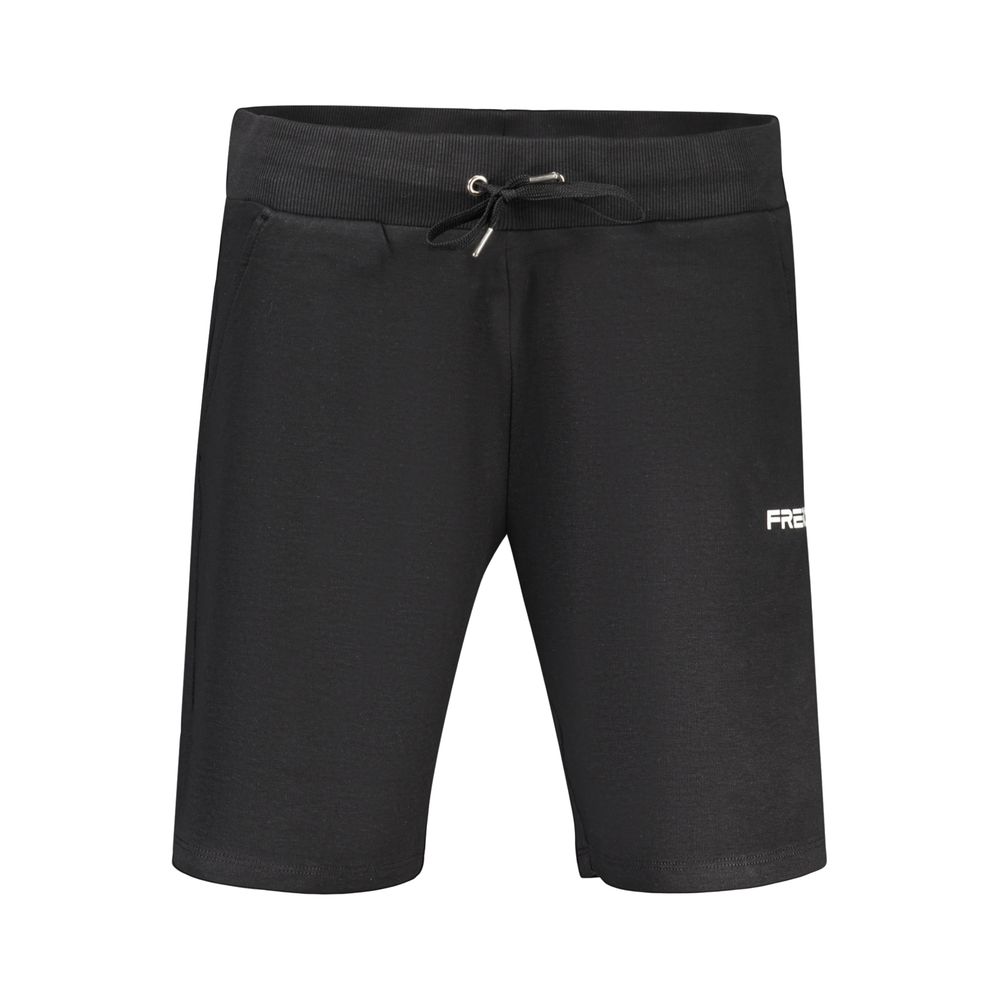 Freddy Black Cotton Shorts: Stylish Activewear for Every Occasion