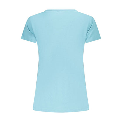Freddy Blue Cotton Sportswear Short-Sleeved T-Shirt