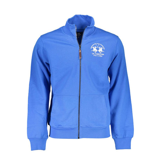 La Martina Blue Cotton Sweatshirt - Comfortable and Stylish