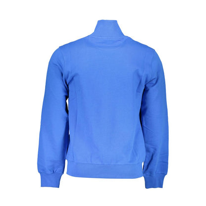 La Martina Blue Cotton Sweatshirt - Comfortable and Stylish