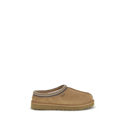 UGG Tasman II Beige Leather Mules