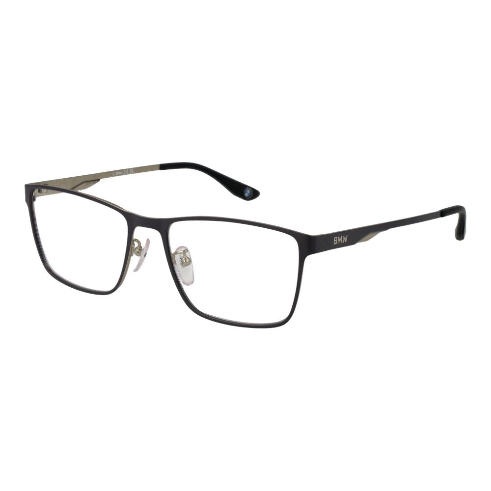 BMW Men's Optical Glasses – Grey Full-Rim Frame, 55mm