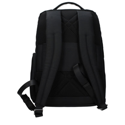 Piquadro Black Fabric Backpack - Stylish & Practical