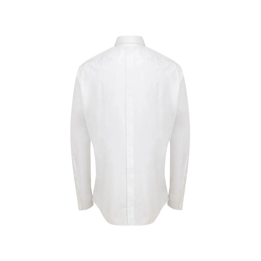 Dolce & Gabbana White Cotton Dress Shirt for Men