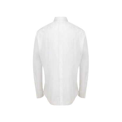 Dolce & Gabbana White Cotton Dress Shirt for Men