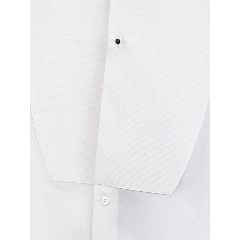 Dolce & Gabbana White Cotton Dress Shirt for Men