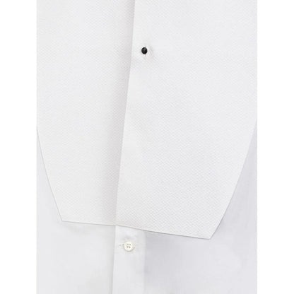 Dolce & Gabbana White Cotton Dress Shirt for Men