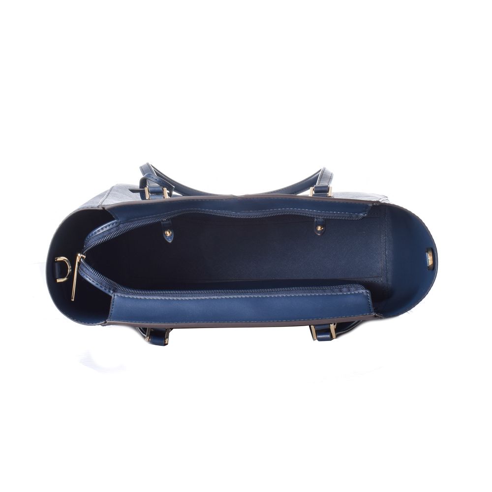Michael Kors Blue Leather Tote Bag - Stylish and Versatile