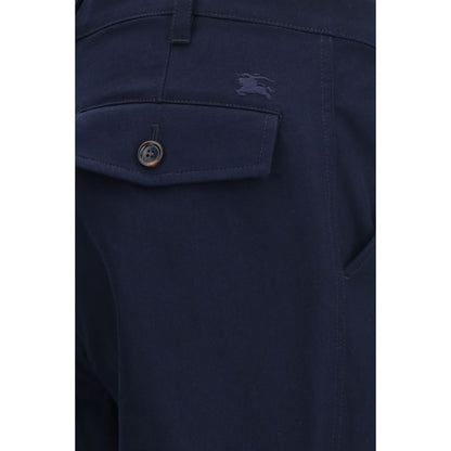 Burberry Blue Cotton Chino Pants