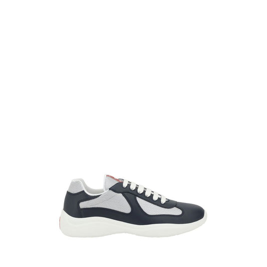 Prada Blue Calf Leather America’s Sneakers
