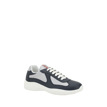 Prada Blue Calf Leather America’s Sneakers