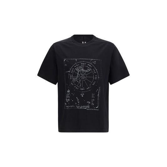 Rick Owens Black Cotton T-Shirt - The Brad T-Shirt