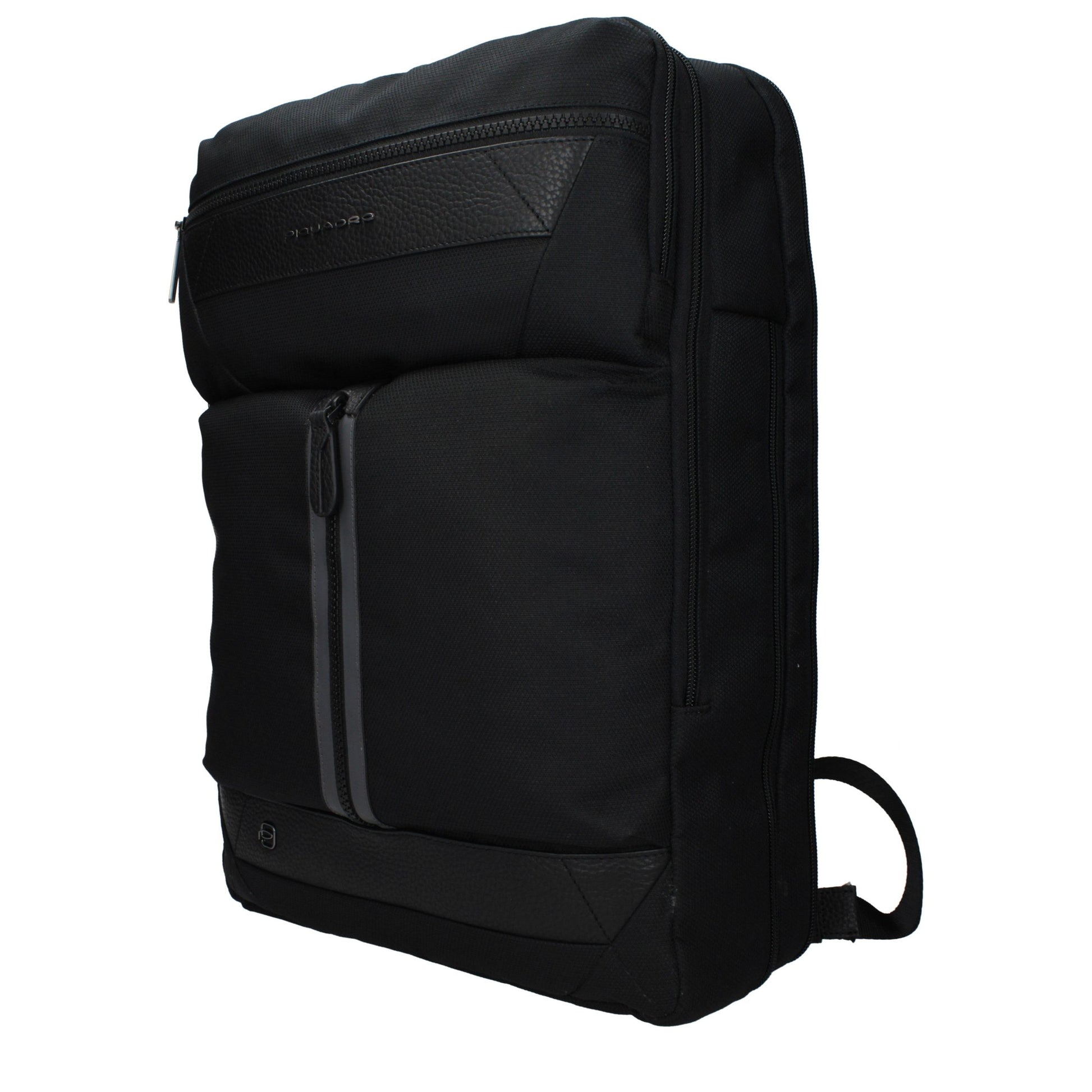 Piquadro Black Fabric Backpack - Stylish and Functional Companion