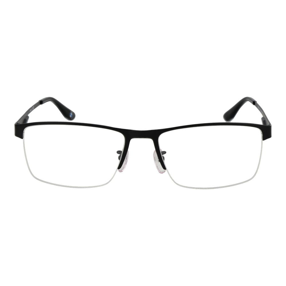 BMW Men's Optical Glasses – Black Rectangle Frame, 58mm