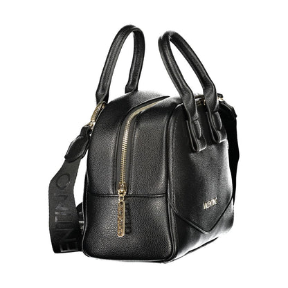 Mario Valentino Black Handbag with Adjustable Shoulder Strap