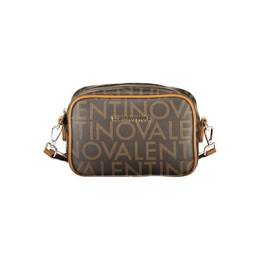 Mario Valentino Brown Recycled Handbag with Adjustable Strap