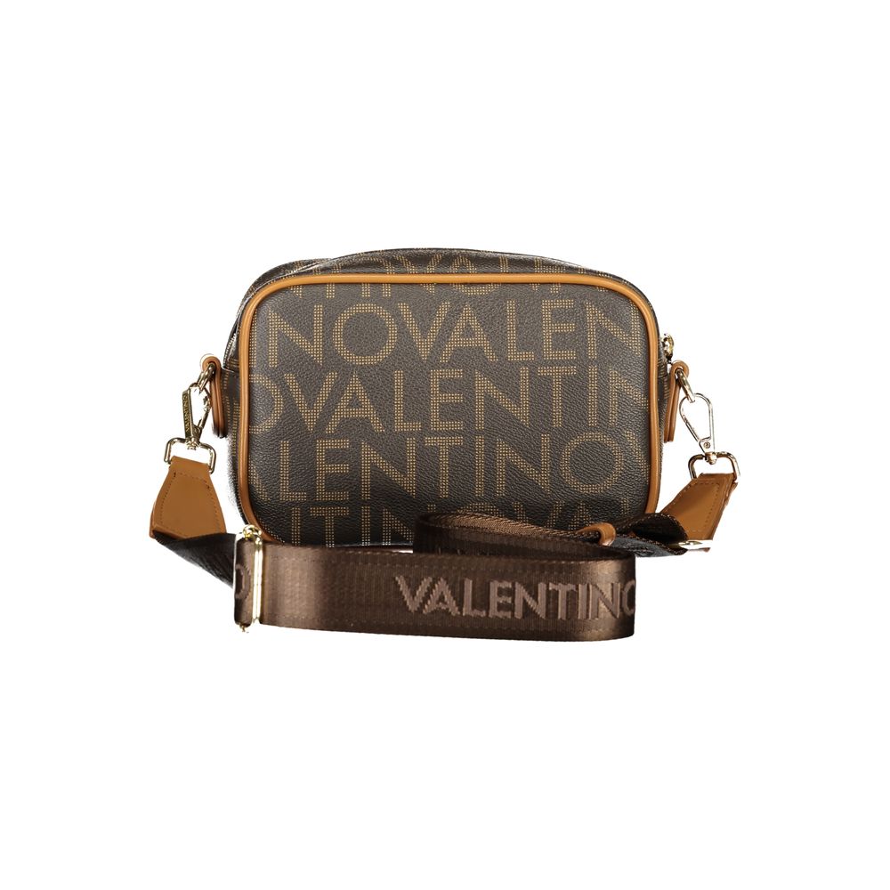 Mario Valentino Brown Recycled Handbag with Adjustable Strap