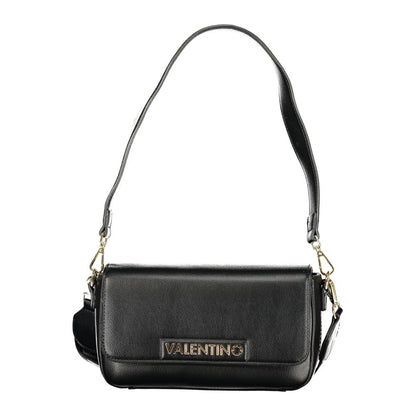 Mario Valentino Black Recycled Polyethylene Handbag with Removable Shoulder Strap