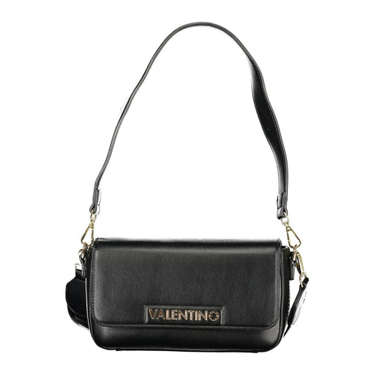 Mario Valentino Black Recycled Polyethylene Handbag with Removable Shoulder Strap