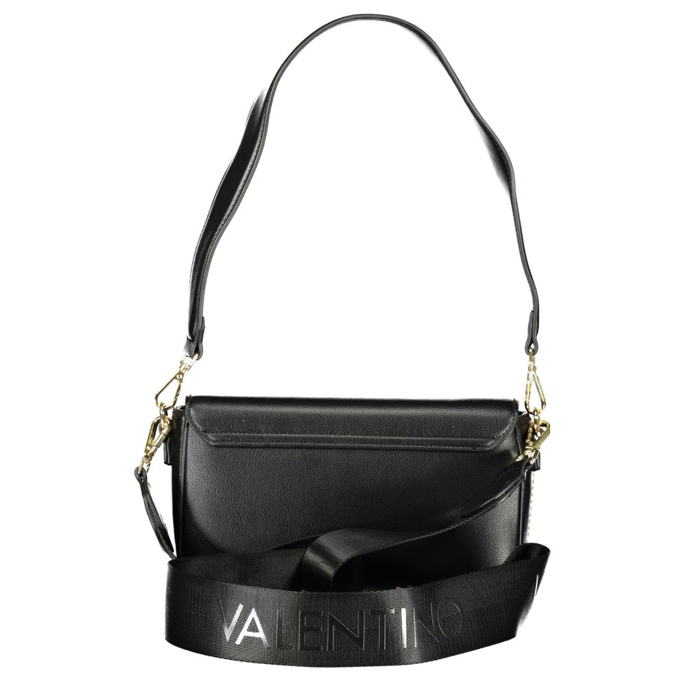 Mario Valentino Black Recycled Polyethylene Handbag with Removable Shoulder Strap