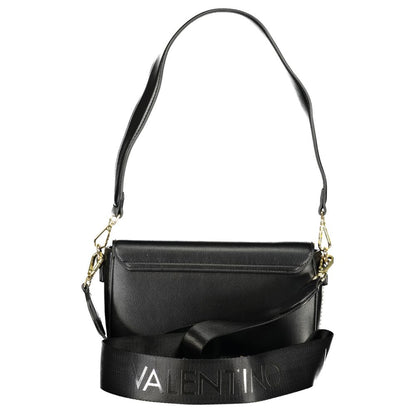 Mario Valentino Black Recycled Polyethylene Handbag with Removable Shoulder Strap