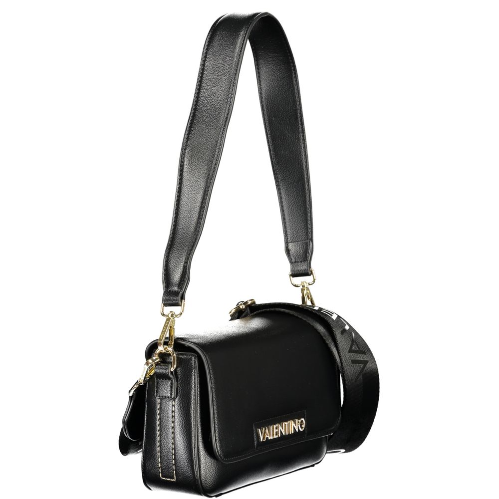 Mario Valentino Black Recycled Polyethylene Handbag with Removable Shoulder Strap