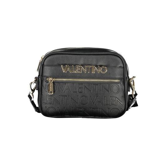 Mario Valentino Black Stylish Handbag with Versatile Strap