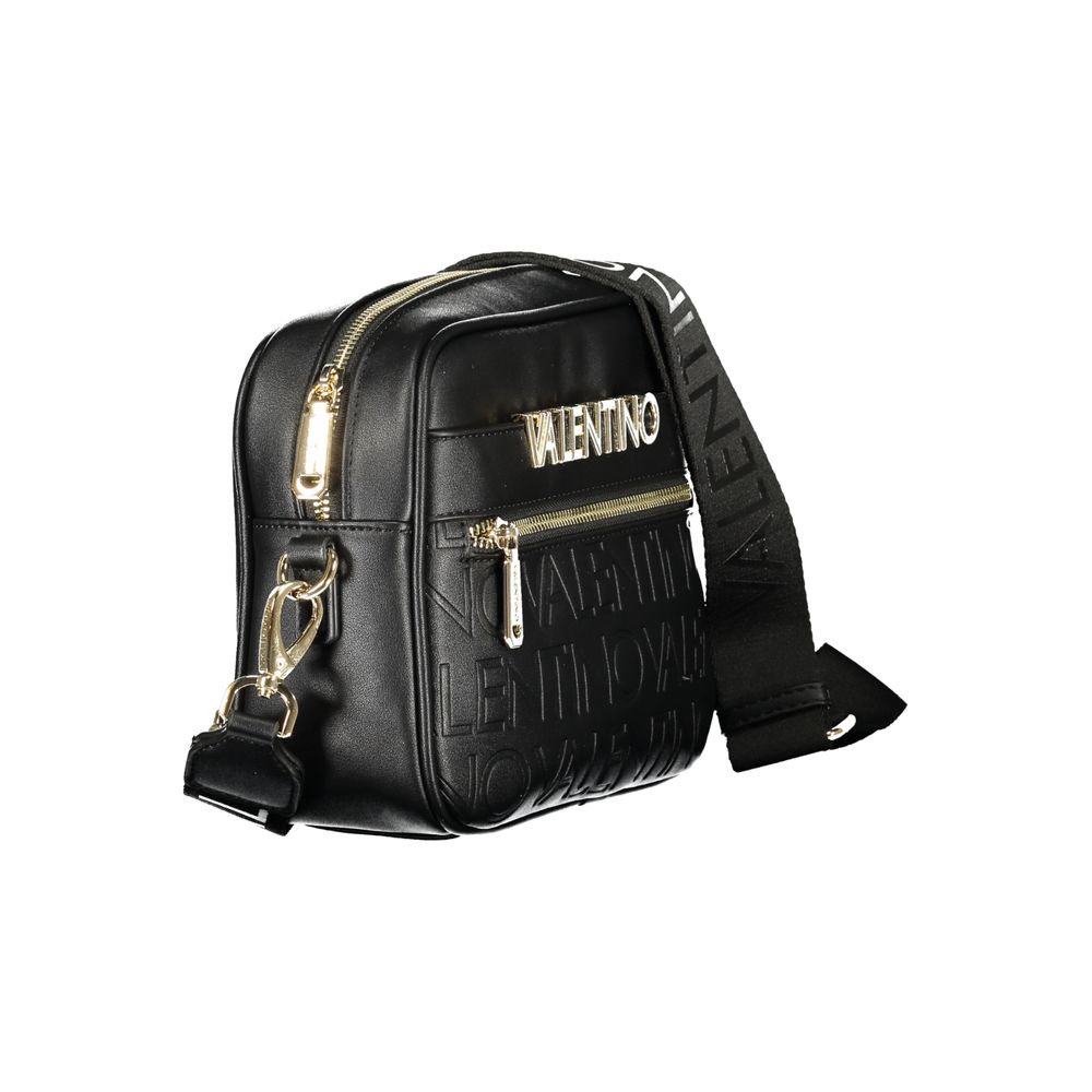 Mario Valentino Black Stylish Handbag with Versatile Strap