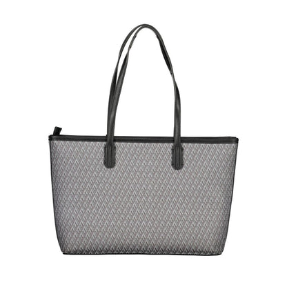 Mario Valentino Black Recycled Handbag with Contrast Details